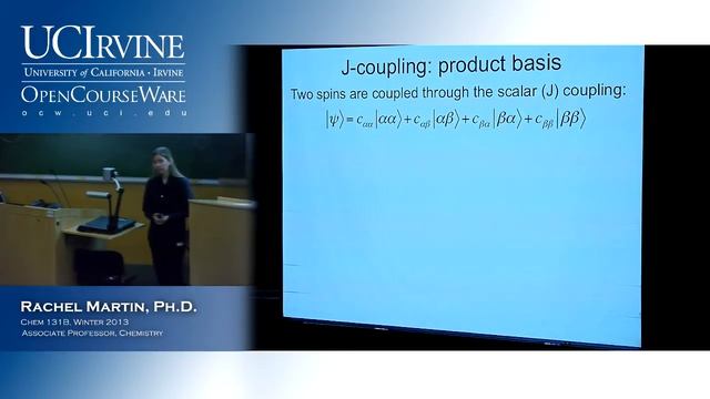 Molecular Structure & Statistical Mechanics 131B. Lecture 19. Spin Rotations T1 & T2