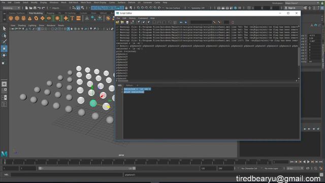 Maya Mel Script 선택한 오브젝트 개수 알아내기 смотреть онлайн