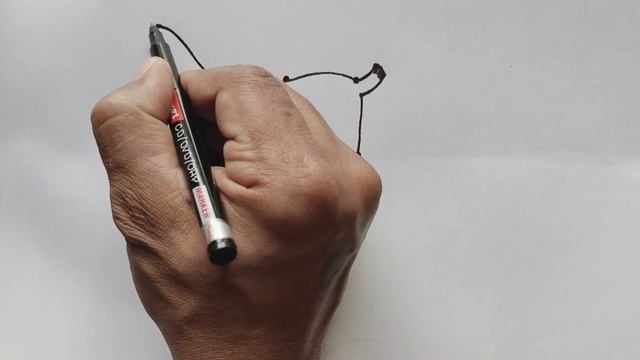 How to draw goat from 9 dots | Easy goat drawing | Dots drawing смотреть онлайн