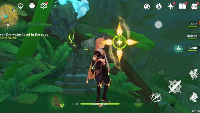Genshin Impact: Lower the water level in the cave | Location смотреть онлайн