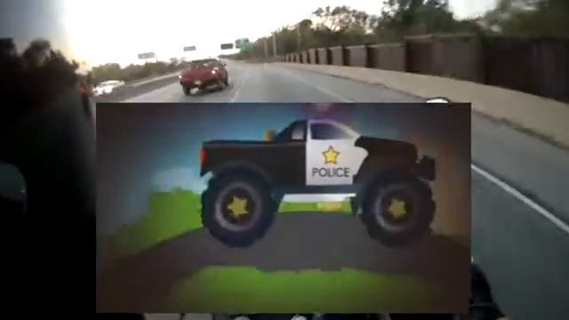 Police vs Street Racer Monster Trucks Crashes Episode 2 Kid Wheels TV смотреть онлайн