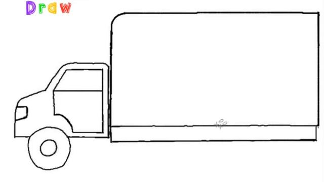 How to Draw a Delivery Truck Easy Step by Step смотреть онлайн