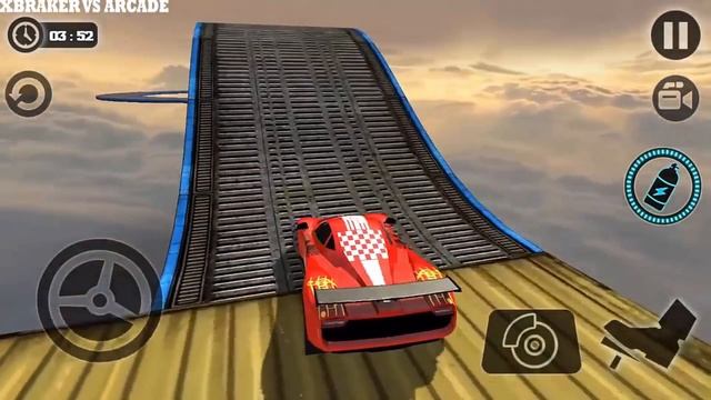 Impossible Stunt Car Tracks 3D All Vehicles Unlocked & All Levels - Android GamePlay смотреть онлайн