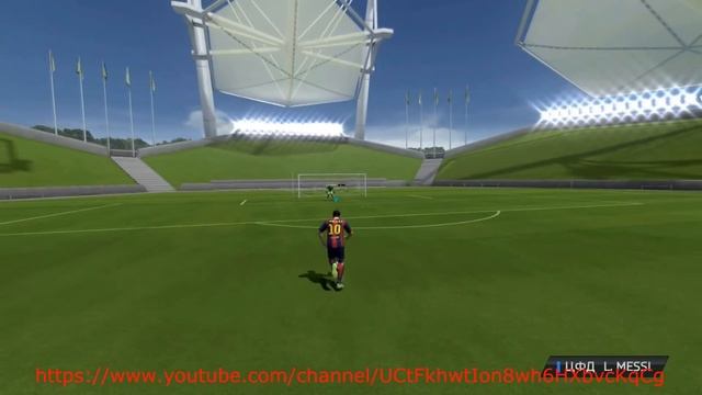 Как бить крученый мяч в FIFA 14 ??? смотреть онлайн