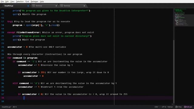 Chill stream (writing and interpreter for Deadfish) смотреть онлайн