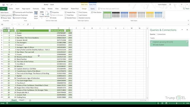 04 - Import Data from Web in Excel Using Power Query смотреть онлайн