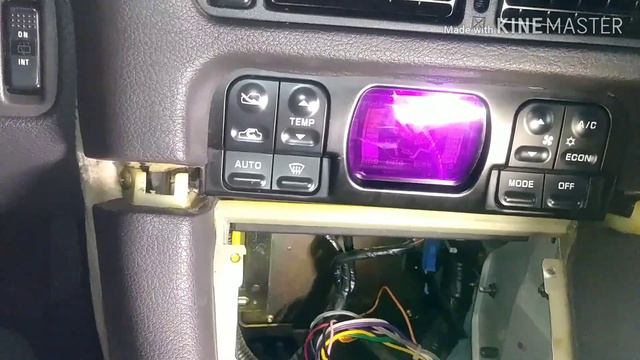 MITSUBISHI 3000GT. DIGITAL A/C CLIMATE CONTROL REMOVAL(for fixing) PART 1/2. смотреть онлайн