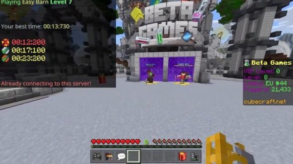 НОВЫЙ РЕЖИМ ПАРКУР НА CUBECRAFT В MINECRAFT BEDROCK EDITION 1.17.2 ?