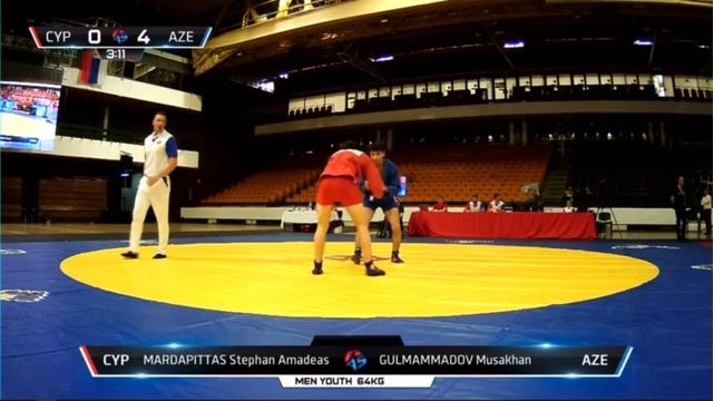 2022 Sambo üzrə Avropa çempionatı. MARDAPITTAS Stephan Amadeas-GULMAMMADOV Musakhan. Men youth 64 k смотреть онлайн