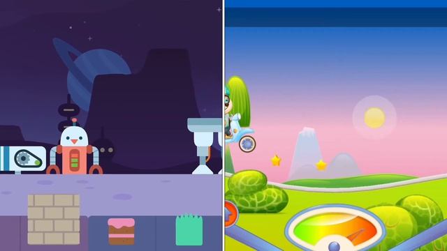 Sago Mini Space Blocks vs Duddu - My Virtual Pet Dog Game With Cute Puppies смотреть онлайн