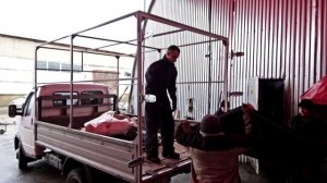 Тент, прямоугольный каркас и ворота для «Газели»