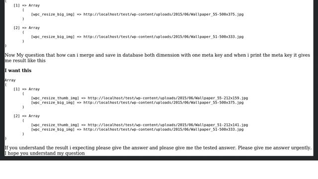 Wordpress: How can merge two arrays values in one array and save in database? смотреть онлайн