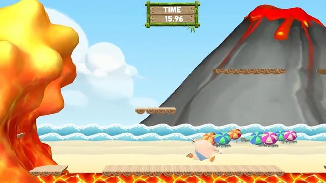 Magma Tsunami || Chased by a Wave of Lava! || Running Platformer смотреть онлайн