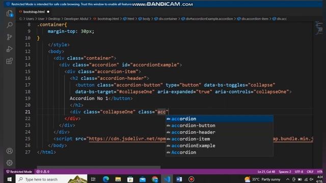 Bootstrap Accordion latest version by html css смотреть онлайн