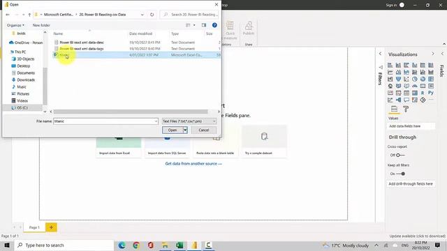 Power BI Import csv data смотреть онлайн