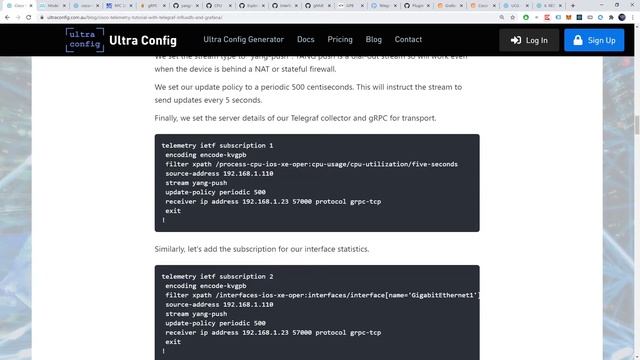 Cisco Model-Driven Telemetry tutorial with Telegraf, InfluxDB, and Grafana! смотреть онлайн