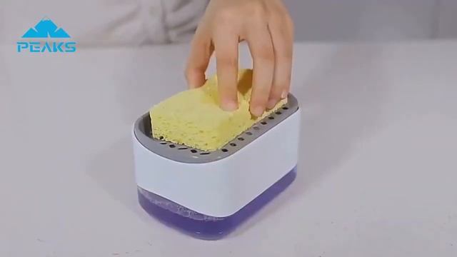 Диспенсер-дозатор для моющего средства, жидкого мыла, кухонный органайзер для мытья посуды смотреть онлайн