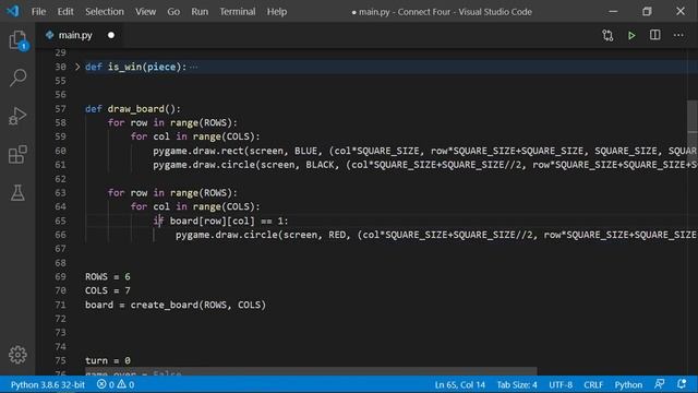 Pygame Tutorial. Connect Four Game #3 смотреть онлайн