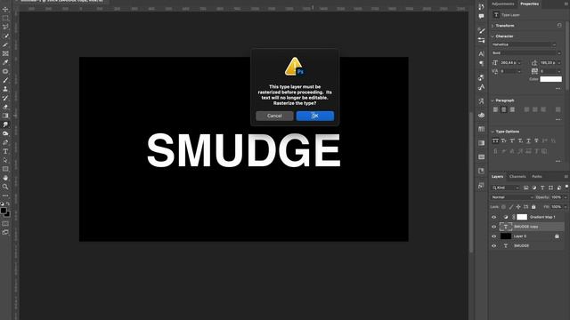 RAINBOW SMUDGE/MELTING TEXT EFFECT | EASY PHOTOSHOP TUTORIAL смотреть онлайн