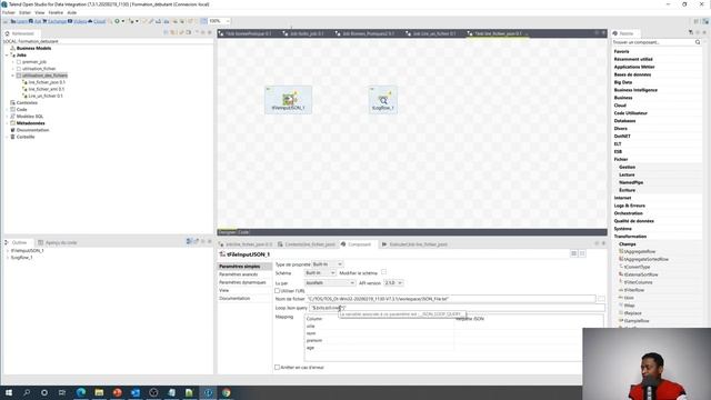 II.3- Comment utiliser les fichiers hiérarchiques JSON avec tFileInputJSON dans Talend ? смотреть онлайн