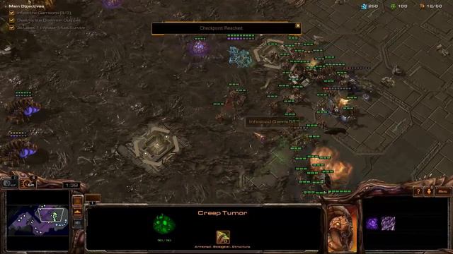 Starcraft 2 HotS Brutal Speedrun Infested 3:12 смотреть онлайн