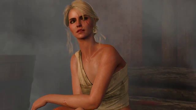 Witcher 3 - half-naked Ciri in Sauna смотреть онлайн