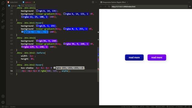 Responsive Button Ripple Effect Using HTML CSS & JavaScript @NikhilsCode смотреть онлайн