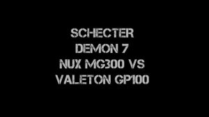 Nux MG300 vs Valeton GP100 - High Gain Comparison #2 - 2022