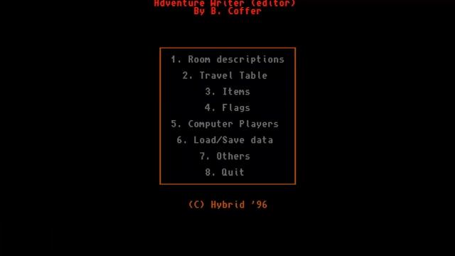 AMIGA adventure game creator Adventure Writer v1 0 By Ben Coffer & Hybrid Productions Text Adventu смотреть онлайн