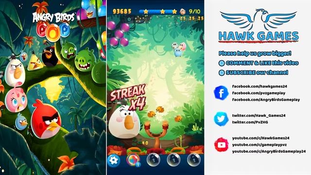 Angry Birds Stella POP Bubble Shooter Level 12 - Walkthrough, No Boosters смотреть онлайн