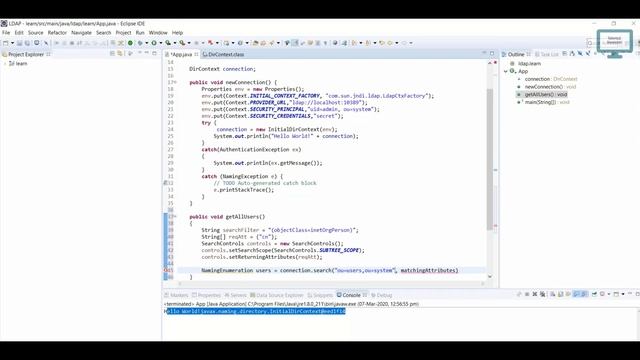 7. LDAP Java : LDAP Get All users in Java смотреть онлайн