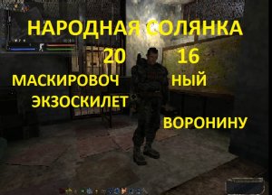 МАСКИРОВОЧНЫЙ ЭКЗОСКЕЛЕТ ДЛЯ ВОРОНИНА НАРОДНАЯ СОЛЯНКА 2016