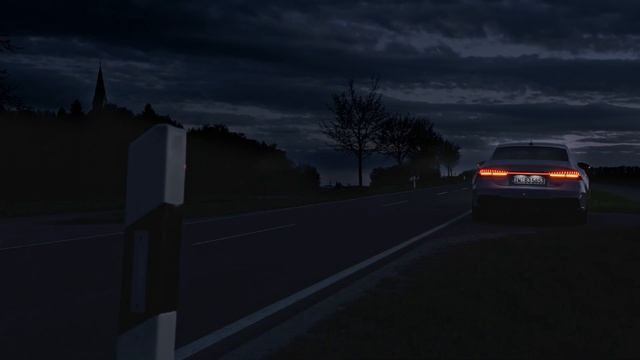 Audi DIGITAL MATRIX LED lights - DEMONSTRATION at night (new CRAZY functions) смотреть онлайн