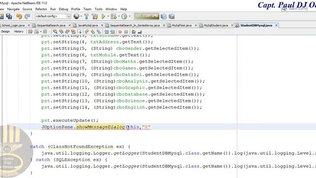 How to Create a Student Database Management System using MySQL in Java NetBeans - Part 2 of 3 смотреть онлайн