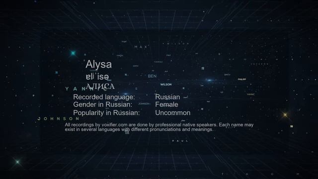 How to Pronounce Alysa (АЛИСА) in Russian - Voxifier.com смотреть онлайн