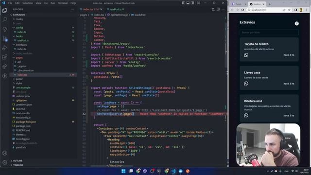 Haciendo proyecto Extravíos — Parte 3. Frontend: Next.js y ChakraUI. Backend: Node.js, Express, M смотреть онлайн