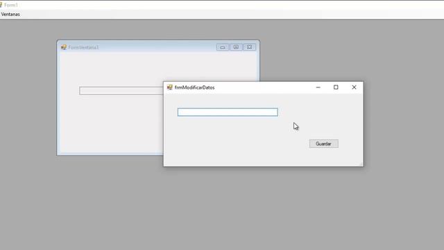 Windows Forms C# NET #7 Cómo Trasladar información entre formularios смотреть онлайн