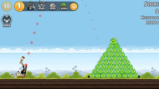 Angry Birds - 9999+ SHOCK WAVE BIRDS HIT 100 PIGGIES FAMILY! смотреть онлайн