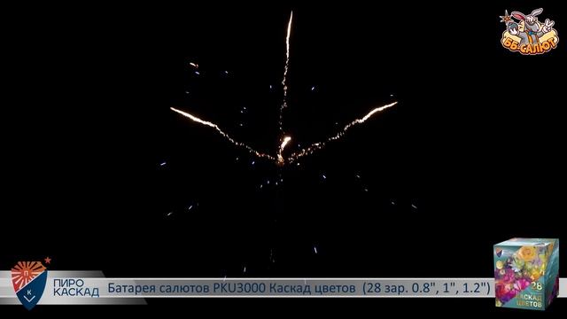 Фейерверк PKU3000 Каскад цветов (0,8", 1", 1,2" х 28) смотреть онлайн