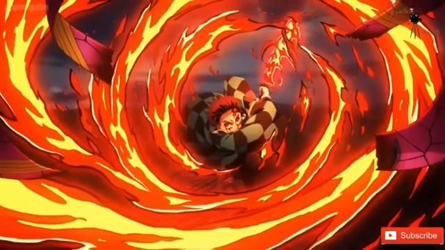 Demon slayer| Tanjiro all Sun breathing techniques| Best action scenes part 1 смотреть онлайн