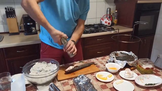 Как приготовить рыбу в тандыре / рыба запеченная в соли смотреть онлайн