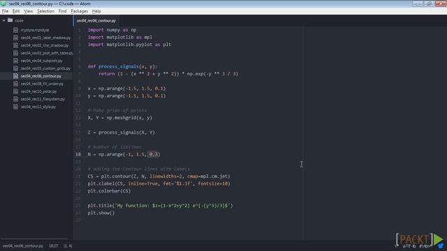 140 Creating Contour Plots смотреть онлайн