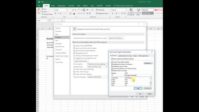 Excel 2016 Tips (5 of 10) - 5. AutoCorrect on Excel смотреть онлайн