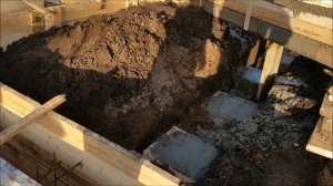 Заливка фундамента под дом д. Мостовая