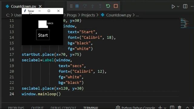 Countdown Timer GUI Python Project in just 10 minutes | Python | Tkinter | Urdu | Hindi смотреть онлайн