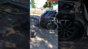 Ауди Ку 7 я пополам! Жесть, смотреть всем!