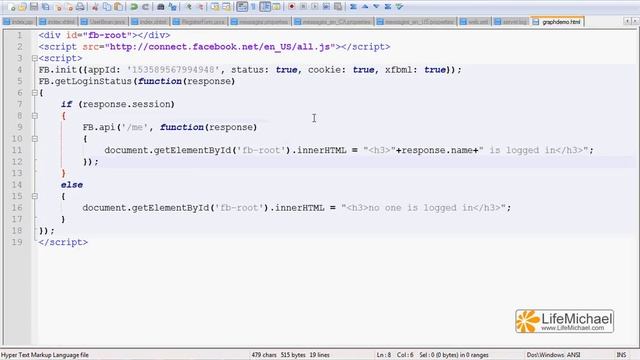 Simple Facebook JavaScript Graph API Demo смотреть онлайн