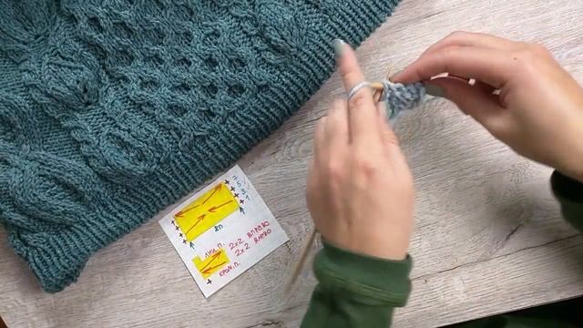 Как вязать узор соты спицами, видеоурок / Александра Краснобаева смотреть онлайн