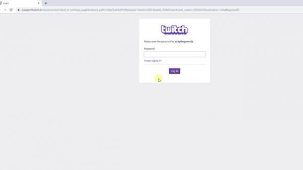 How to DISABLE TWO FACTOR AUTHENTICATION in TWITCH?