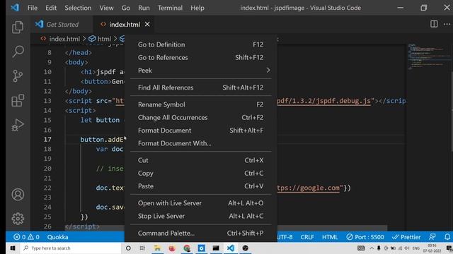 jsPDF Tutorial to Insert Hyperlinks in PDF Document Using link() & textWithLink() Methods in Browse смотреть онлайн